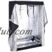 Costway Indoor Grow Tent Room Reflective Hydroponic Non Toxic Clone Hut 6 Size (48''X24''X72'')   